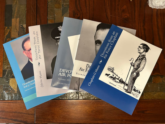 Gift Set of 5 Devotional Book from an Air Force Chaplin series