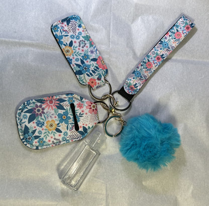 4 pc Keychain Sets    plus bonus: emergency whistle