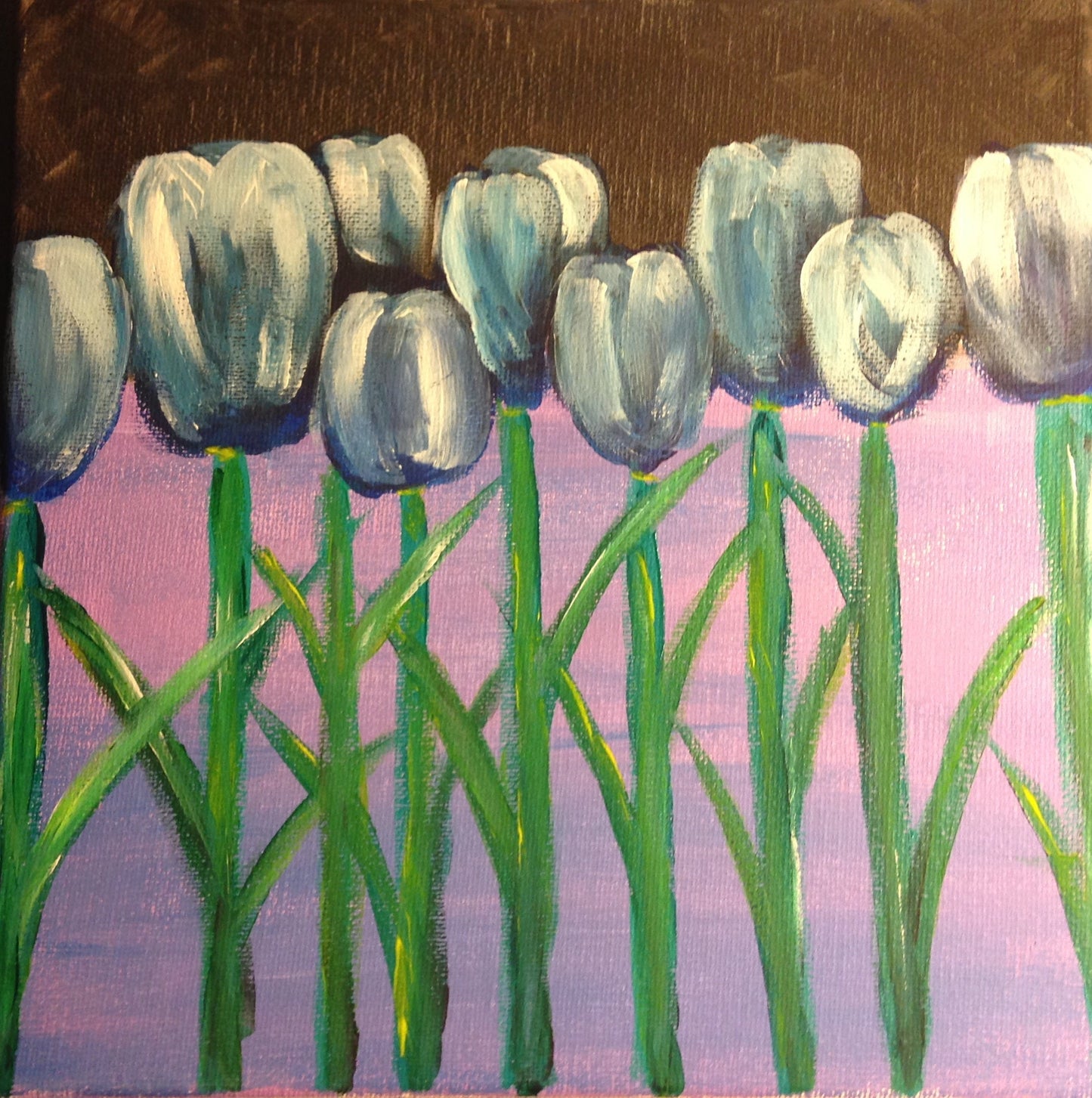 Art Print Blue Tulips