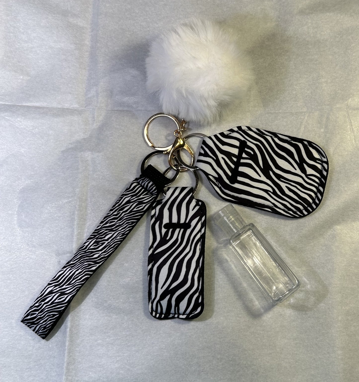 4 pc Keychain Sets    plus bonus: emergency whistle