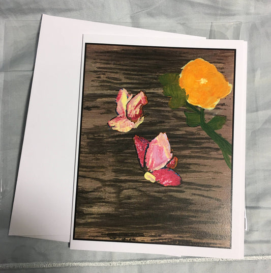 Butterfly's w/ Flower Card
