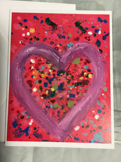 Heart Abstract 2 Card