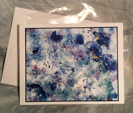 Abstract Blue #7 Card