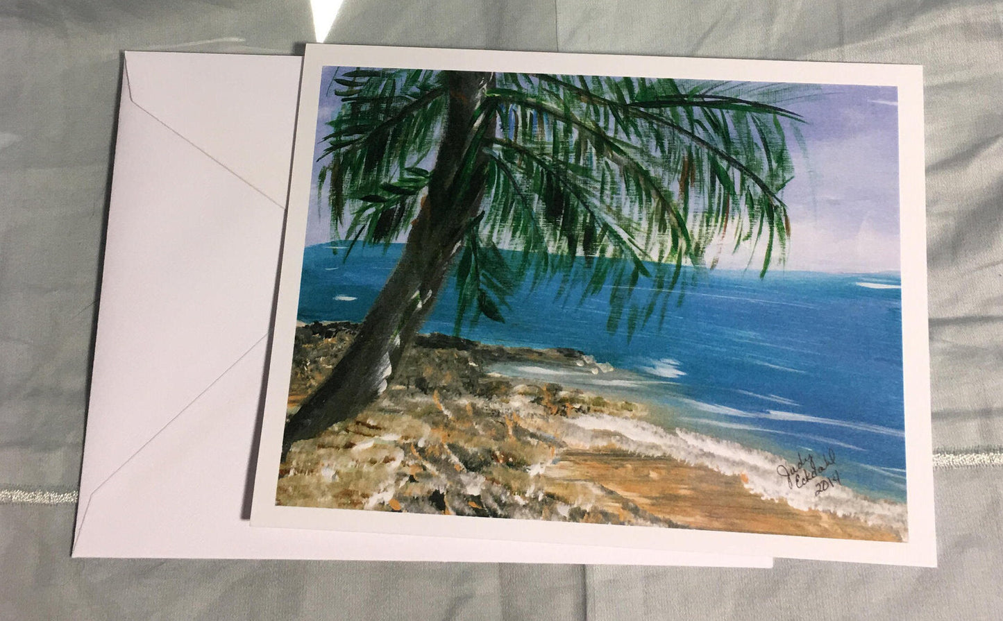 Beach w/Palm Card