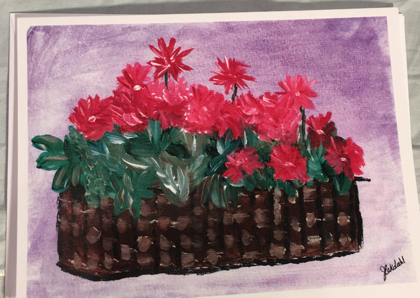 Basket of Flowers Card